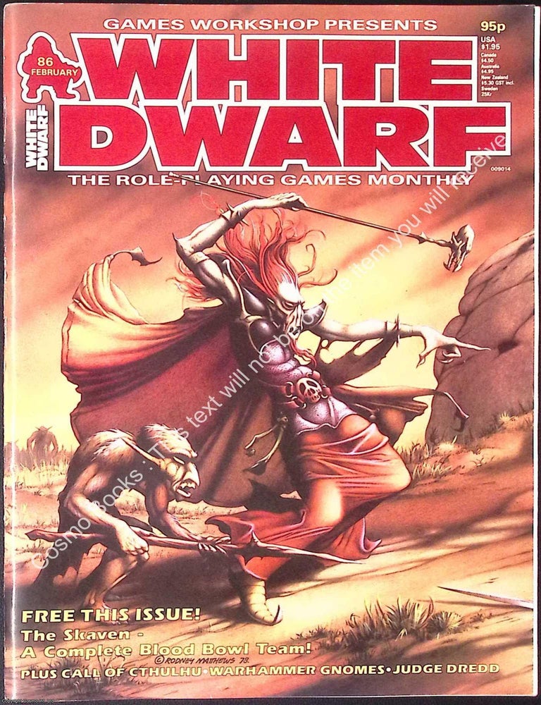 Item #374525 White Dwarf Magazine #86, February 1987. FANTASY GAMING