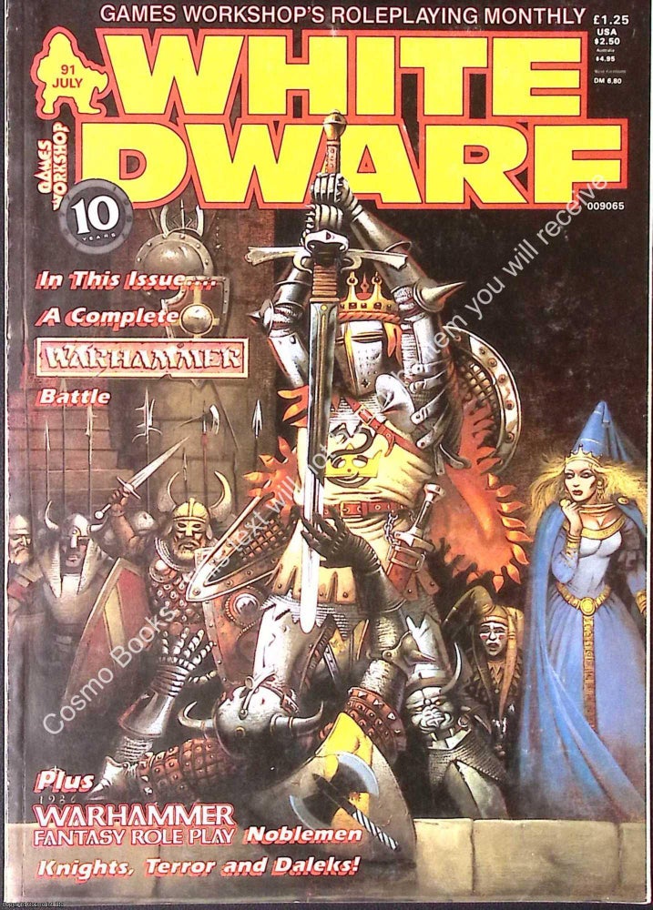Item #374530 White Dwarf Magazine #91, July 1987. FANTASY GAMING