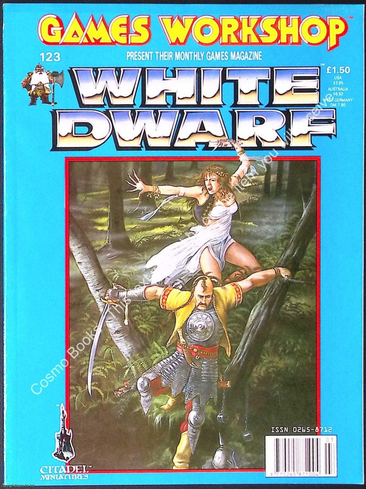 Item #374562 White Dwarf Magazine #123, March 1990. FANTASY GAMING