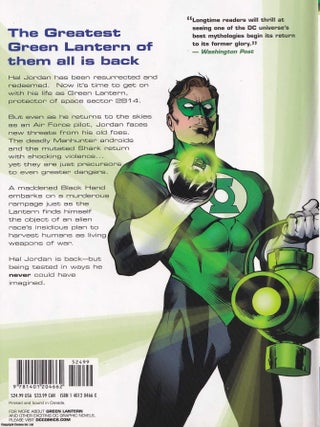 Green Lantern. No Fear. Written by Geoff Johns. Drawn by Carlos Pacheco, Ethan Van Sciver, Darwyn Cooke, Simone Bianchi. Hardback, 1st Edition.