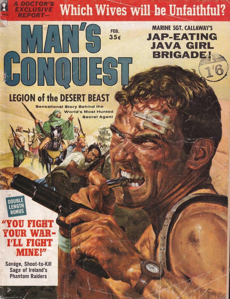 Item #374726 Man's Conquest Magazine, Vol 5, #6, Feb 1960 : Marine Sgt. Callaway and his...