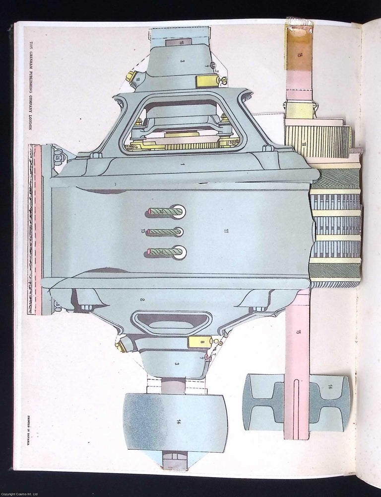 Item #374761 Electrical Generators and Motors, 1908, with 2 Colour Sectional Diagrams showing;...