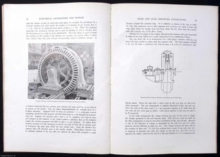 Electrical Generators and Motors, 1908, with 2 Colour Sectional Diagrams showing; Continuos Current Motor & a Squirrel Cage 3-Phase Induction Motor. A complete section from Modern Power Generators, edited by James Weir French.