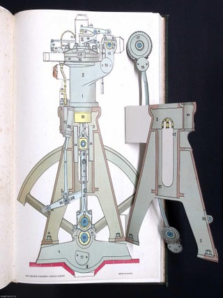 Gas and Oil Engines, 1908, with 3 Colour Sectional Diagrams showing; the Otto Gas Engine, the Priestman Oil Engine, and the Diesel Engine. A complete section from Modern Power Generators, edited by James Weir French.