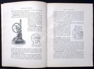 Gas and Oil Engines, 1908, with 3 Colour Sectional Diagrams showing; the Otto Gas Engine, the Priestman Oil Engine, and the Diesel Engine. A complete section from Modern Power Generators, edited by James Weir French.