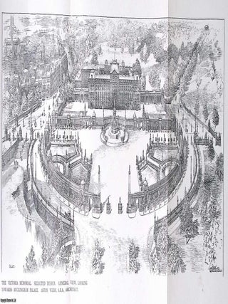 The Queen Victoria Memorial : 2 large folding plates, accompanying text, and other illustrations. Taken from The Architectural Review.