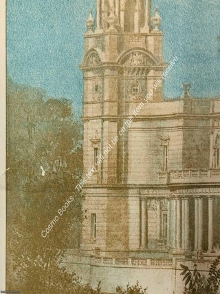 The Queen Victoria Memorial Hall, Calcutta. Sir William Ermerson, F.R.I.B.A., Architect. A very large folding colour plate from The Builder, 1909. Image size: 39 x 61 cms.