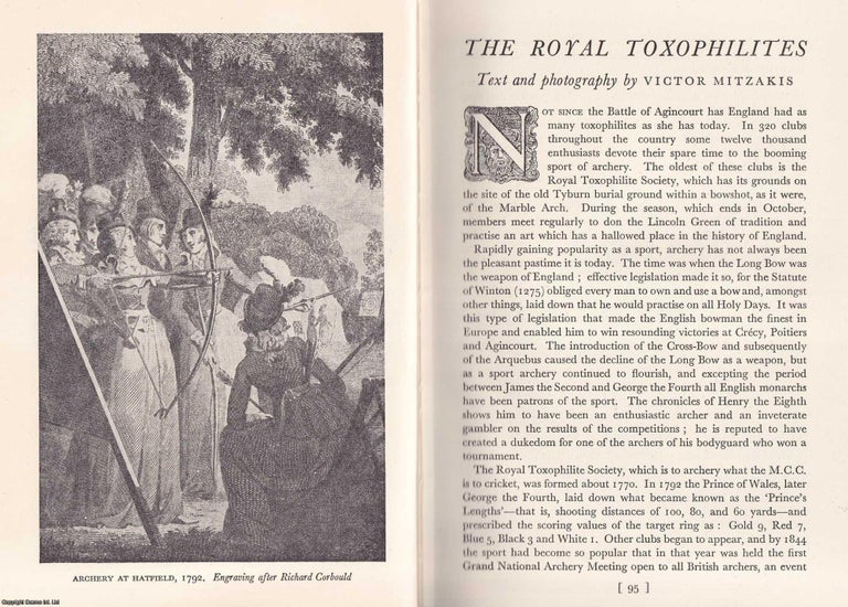 Item #374900 Archery: The Royal Toxophilites. 18 pages, illustrated in black & white. An...