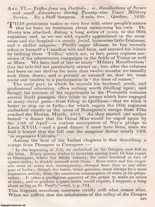 Recollections of a Staff Surgeon During Twenty Nine Years&rsquo; Military Service in India and. A SURGEON&rsquo;S LONG MARCH: MILITARY.