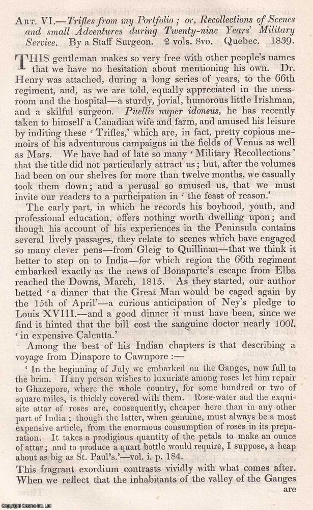 Item #374996 Recollections of a Staff Surgeon During Twenty Nine Years’ Military Service in...