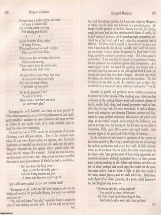 Margaret Millar Davidson : A Victorian tribute to a prodigious young poet, capturing the brief, brilliant life that stirred the literary circles of her age. An article printed in 1841, written by John Wilson Croker : 19 pages.