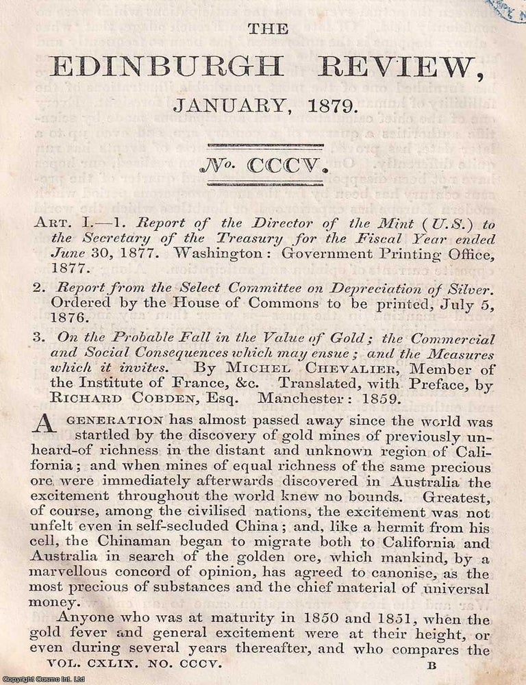 Item #375020 Gold, Speculation, and the Illusion of Prosperity : The New Golden Age. An article printed in 1879, written by R.H. Patterson : 30 pages. VICTORIAN RECKONING WITH THE GLOBAL GOLD BOOM.