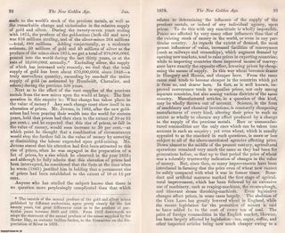 Gold, Speculation, and the Illusion of Prosperity : The New Golden Age. An article printed in 1879, written by R.H. Patterson : 30 pages.