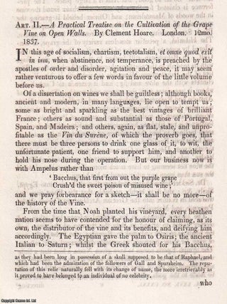 Hoare on the Cultivation of the Vine : A 19th century guide to viticulture, revealing how British. CULTIVATING THE VINE: ANCIENT PRACTICE.