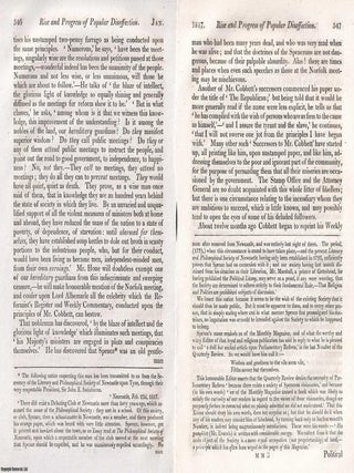 Rise and Progress of Popular Disaffection : An early 19th century inquiry into the roots of. UPRISINGS SECRET COMMITTEES, THE.