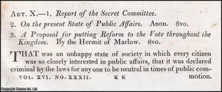 Rise and Progress of Popular Disaffection : An early 19th century inquiry into the roots of political unrest. An article printed in 1817, written by Robert Southey : 42 pages.