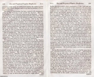 Rise and Progress of Popular Disaffection : An early 19th century inquiry into the roots of political unrest. An article printed in 1817, written by Robert Southey : 42 pages.