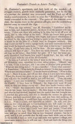Travels in Asiatic Turkey : a journey through landscapes, cultures, and political tensions of the Near East. An article printed in 1830, written by Henry Southern : 24 pages.