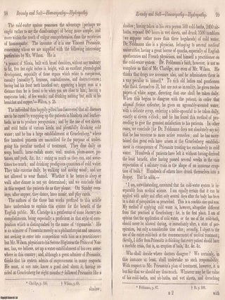 Brandy and Salt in Homeopathy and Hydropathy. An article printed in 1842, written by Benjamin C. Brodie : 23 pages.