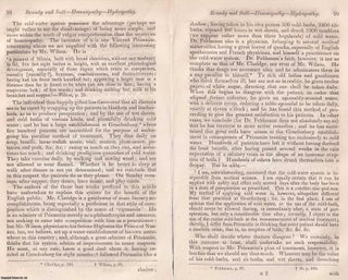 Brandy and Salt in Homeopathy and Hydropathy. An article printed in 1842, written by Benjamin C. Brodie : 23 pages.