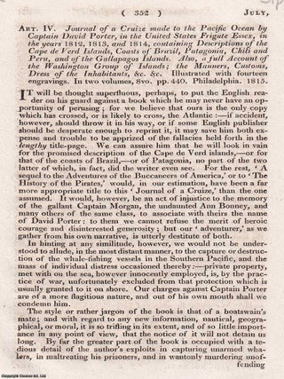 Porter's Cruize in the Pacific Ocean in the United States Frigate Essex, in the years 1812, 1813. THE ESSEX WARTIME CRUISING.