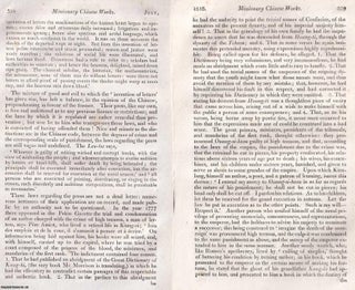 Missionary Chinese Works; Baptist Mission publications including Chinese Dictionary and Grammar. An article printed in 1816, written by John Barrow : 27 pages.