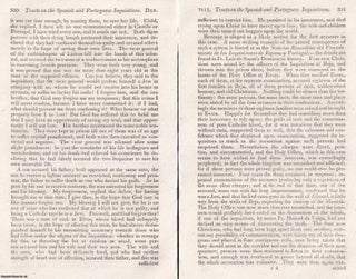 Tracts on the Spanish and Portuguese Inquisitions. An article printed in 1811, written by Robert Southey : 44 pages.