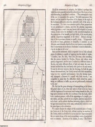Antiquities of Egypt; Observations from the Papers of the late Mr. Davison. An article printed in. OBSERVATIONS ON EGYPTIAN ANTIQUITIES.