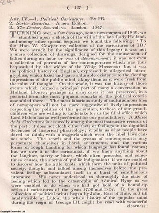 Pantagruelism. An article printed in 1847, written by John William Donaldson : 23 pages. SATIRE HUMOUR, THE EXUBERANT.
