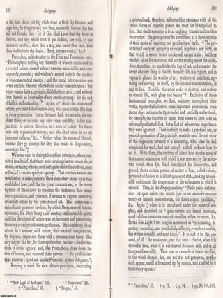 Alchymy; its history, characteristic peculiarities and principles. An article printed in 1826, written by an unnamed Retrospective Review contributor : 37 pages.