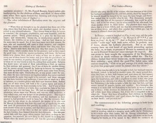 History of Barbadoes. West Indies Slavery. Excerpts from a seventeenth century account. An article printed in 1826, written by an unnamed Retrospective Review contributor : 30 pages.