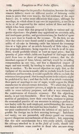 Pamphlets on West Indian Affairs; the critical economic situation in the British Colonies. An article printed in 1809, written by George Ellis : 24 pages.