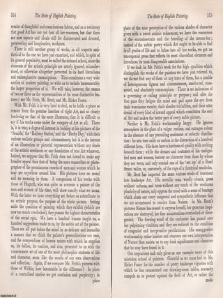 The State of English Painting; the works of Whistler, Frith, Brett, Birkett Foster, and comment on the confusion of Art and Nature. An article printed in 1873, written by William Davies : 47 pages.