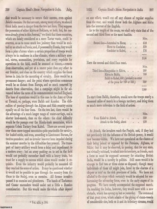 Captain Head's Steam Navigation to India. An article printed in 1833, written by William Erskine : 16 Pages.