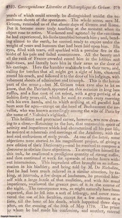 Correspondance, Literaire, et Philosophique De Grimm ; covering the period 1770 to 1782. An article printed in 1813, written by Francis Jeffrey : 36 pages.
