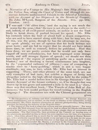 The Amherst Embassy to China : Travel, Diplomacy, and the Everyday Life of the Middle Kingdom. An. CHINA DURING THE AMHERST EMBASSY.