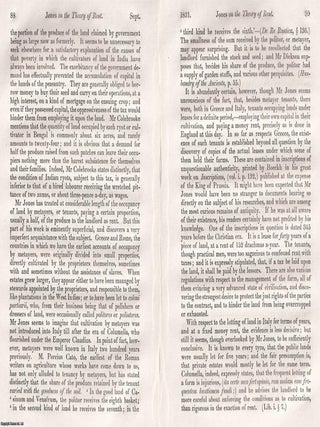 Rent, Wealth, and Taxation: Jones's Challenge to Classical Economics. An article printed in. JONES'S REASSESSMENT OF RENT.