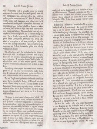 Nervous Afflictions Explained: John Reid on Hypochondriasis. An article printed in 1822, written by Robert Gooch. 14 pages.