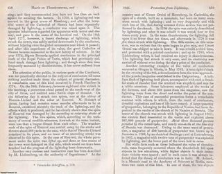 Lightning and Its Perils: Harris's Work on Storm Protection. An article printed in 1844, written by David Brewster. 29 Pages.