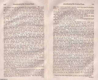 Reforming Justice: Amendments to England's Criminal Law. An article printed in 1828, written by Charles Edward Dodd. 46 pages.