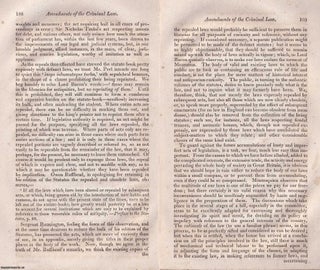 Reforming Justice: Amendments to England's Criminal Law. An article printed in 1828, written by Charles Edward Dodd. 46 pages.
