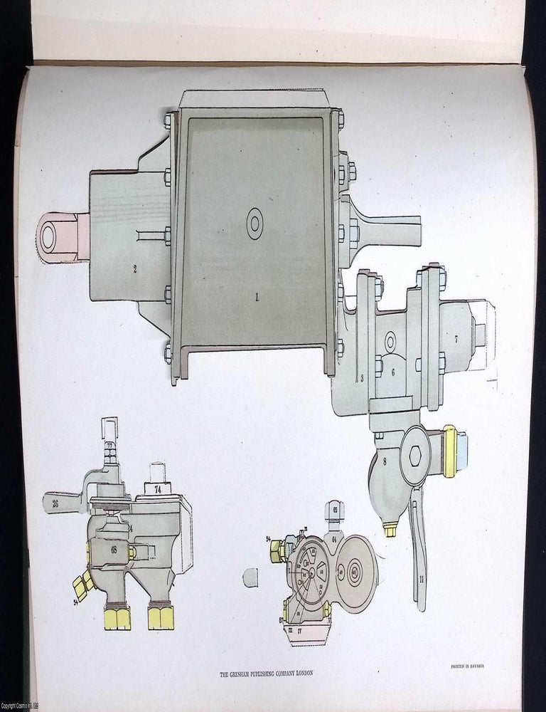 Item #375398 Continuous Railway Brakes, 1908. Including a Colour Sectional Diagram showing a...