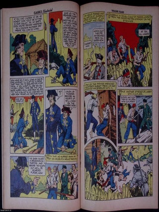 Treasure Island by Robert Louis Stevenson. Classics Illustrated Issue #64. First printed c.1956.