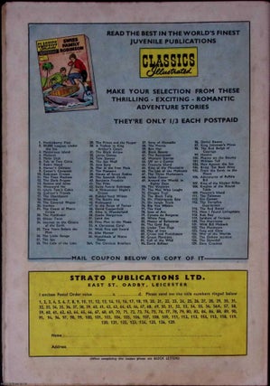 The Virginian by Owen Wister. Classics Illustrated Issue #70. First printed c.1959.