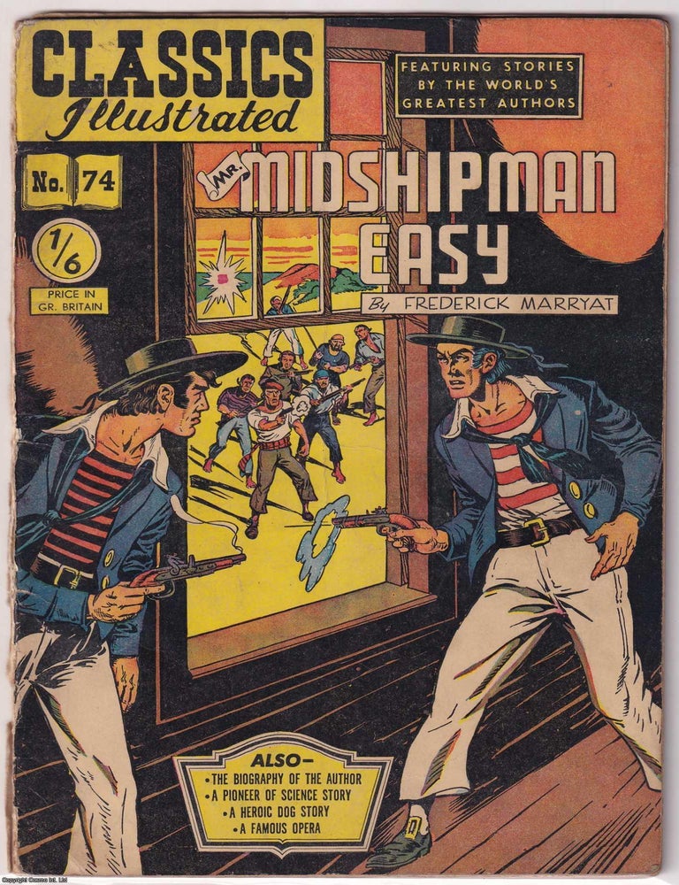 Item #375470 Mr Midshipman Easy by Frederick Marryat. Classics Illustrated Issue #74. First...