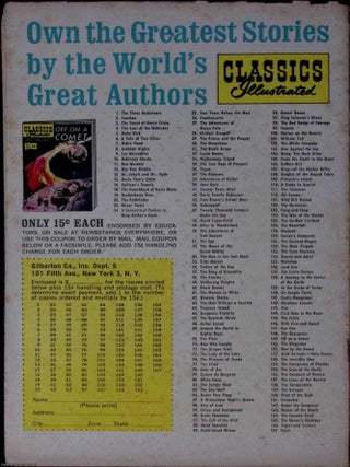 The Cossack Chief by Nikolai Gogol. Classics Illustrated Issue #164. First printed c.1961.