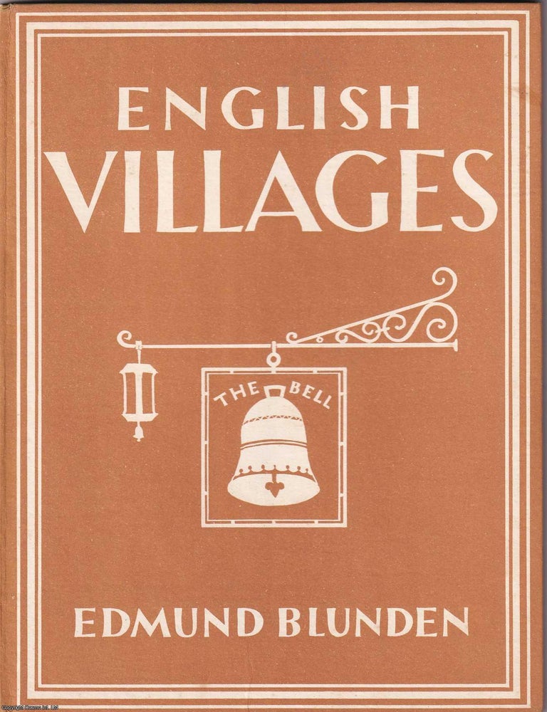 Item #375594 English Villages. With 12 colour plates. Written by Edmund Blunden. Acceptable to...