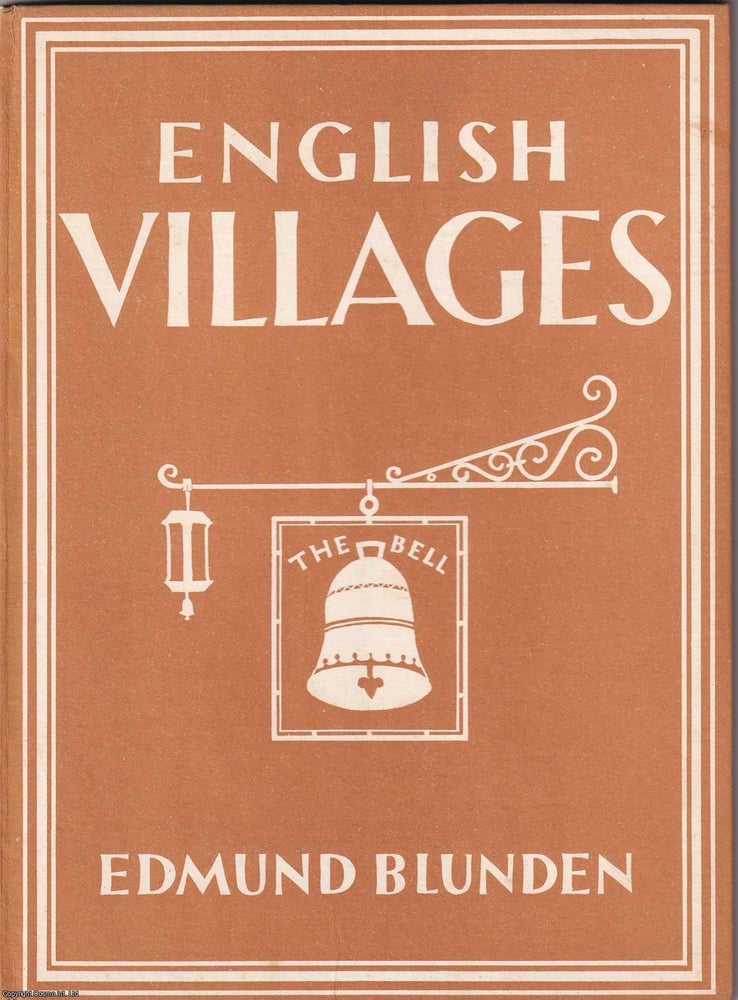 Item #375594 English Villages. With 12 colour plates. Written by Edmund Blunden. Acceptable to...