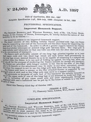 Specifications of Inventions, 1897. Vol CXXV, Nos 24,801-25,000.
