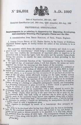 Specifications of Inventions, 1897. Vol CXXV, Nos 24,801-25,000.